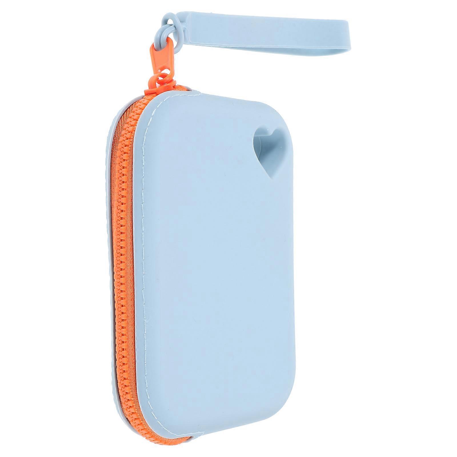 4Pcs Electronic Accessory Bag Silicone Storage Protective Case