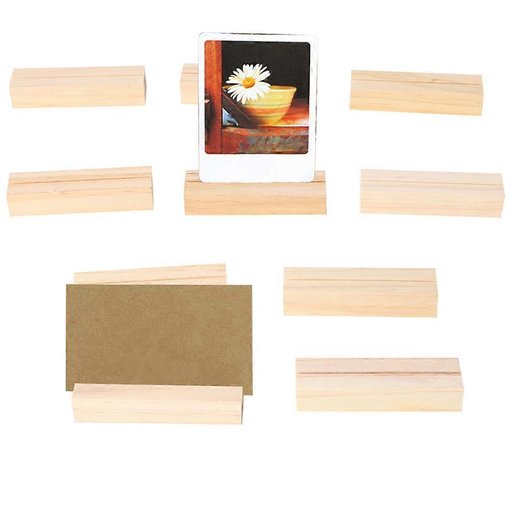 Solid Wood Holder Clips Holder for Holding Cards with 70Pcs Pack
