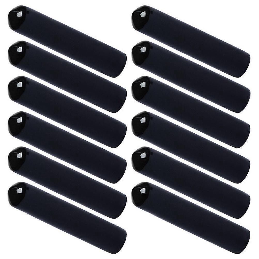 12Pcs Bottle Pourer Caps Black Convenient Spout Covers For Home Users