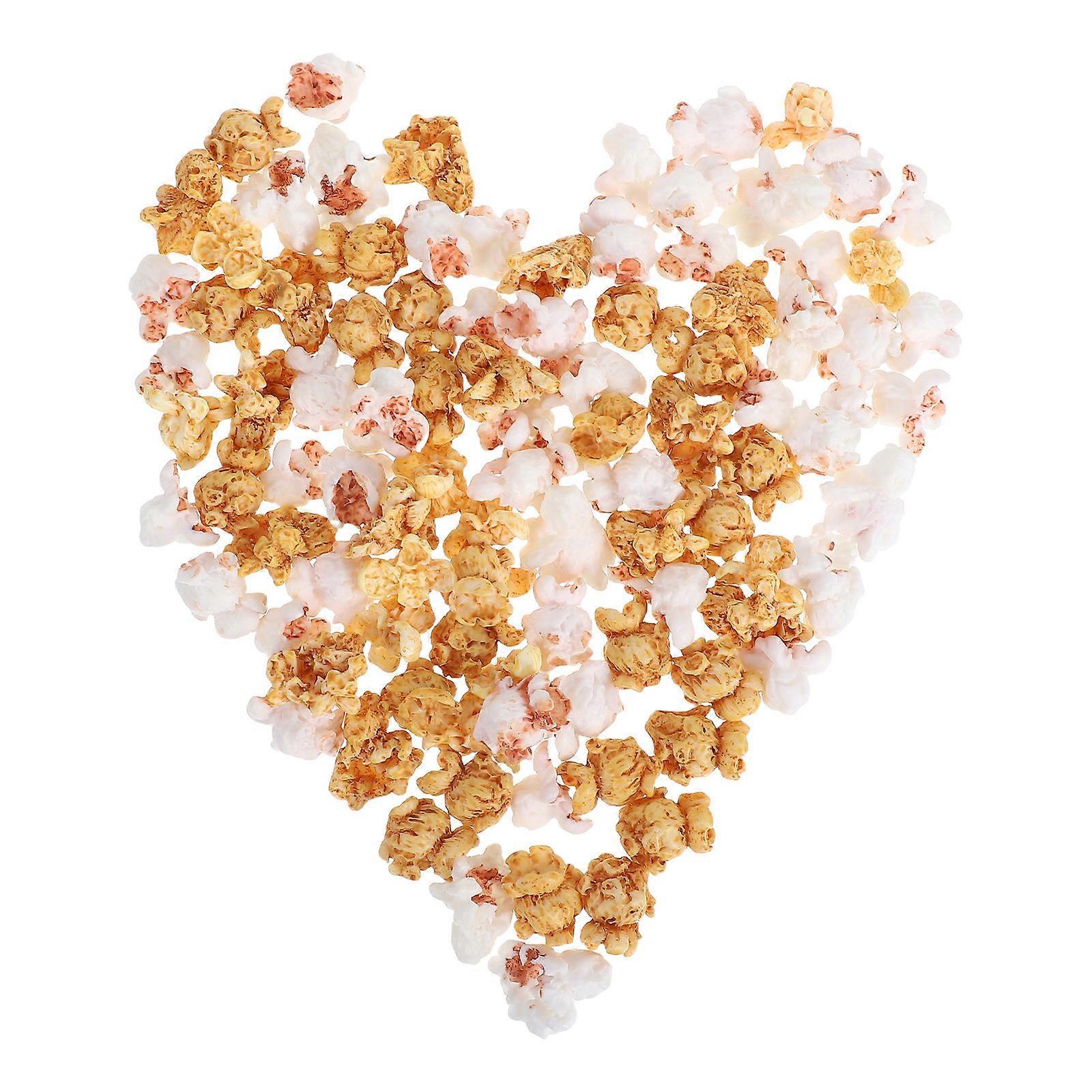 Creative Popcorn Decor for Phone Case 100Pcs Miniature Durable Plastic