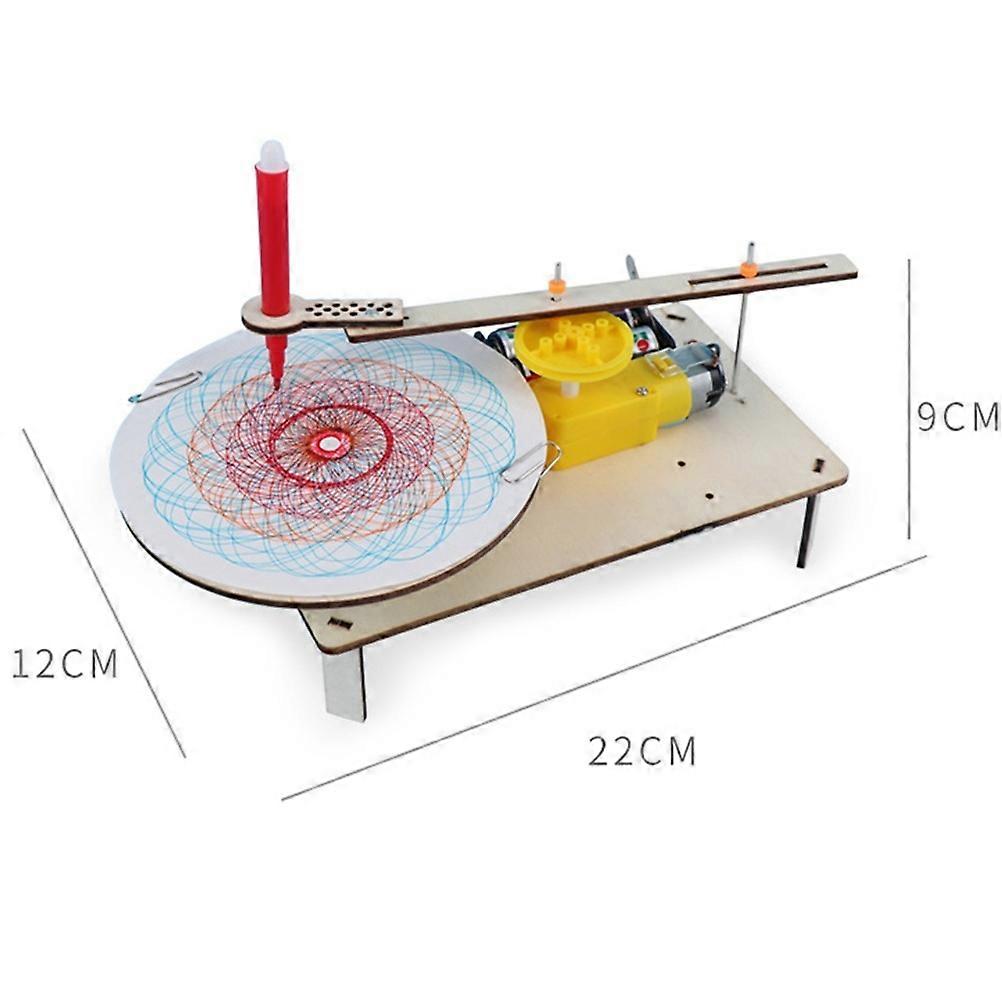 DIY Electric Plotter Wooden Model Kit for Kids Educational Toy