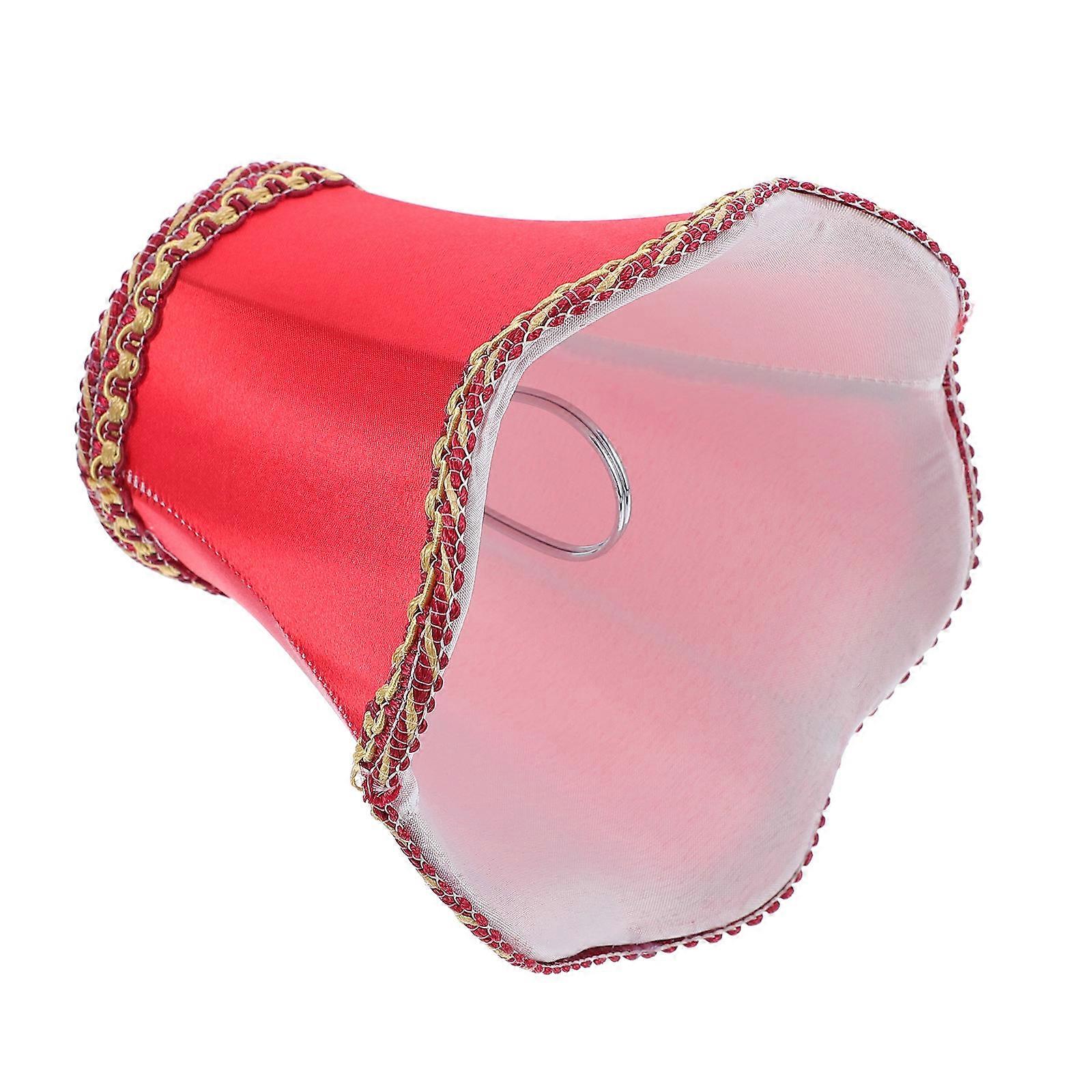 Red Cloth Lampshade for Ceiling Light Home Accessory 1Pcs