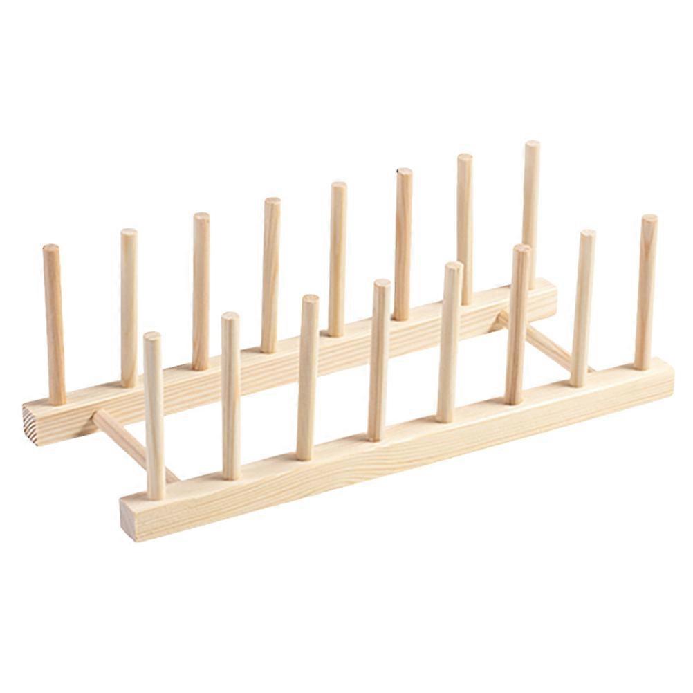 Wooden Draining Rack Kitchen Storage Rack for Home Use Kitchen Accessory