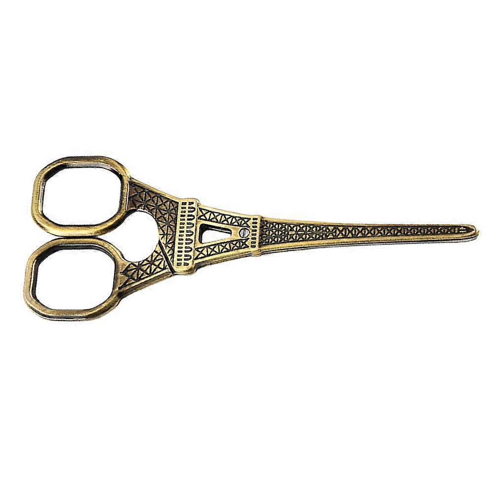 Craft Scissor Delicate Retro Tower Pattern Tailor Scissor for Sewing Use