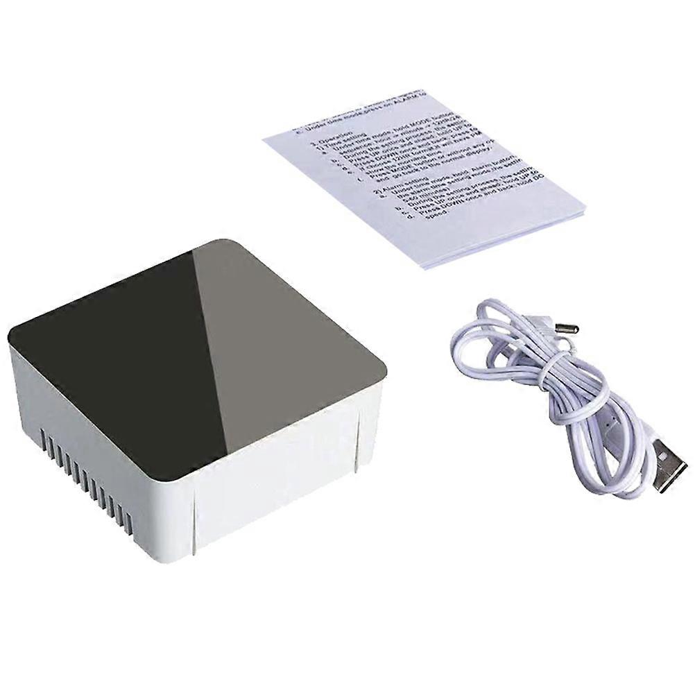 Digital Alarm Clock Mirror Surface Alarm Clock for Home Use ABS