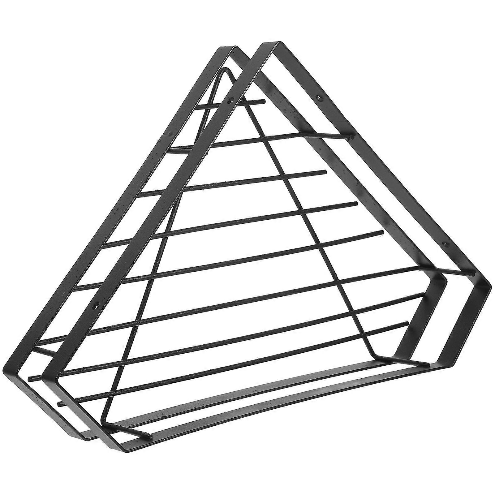 Metal Kitchen Storage Rack Wall-Mounted Seasoning Rack for 1Pcs