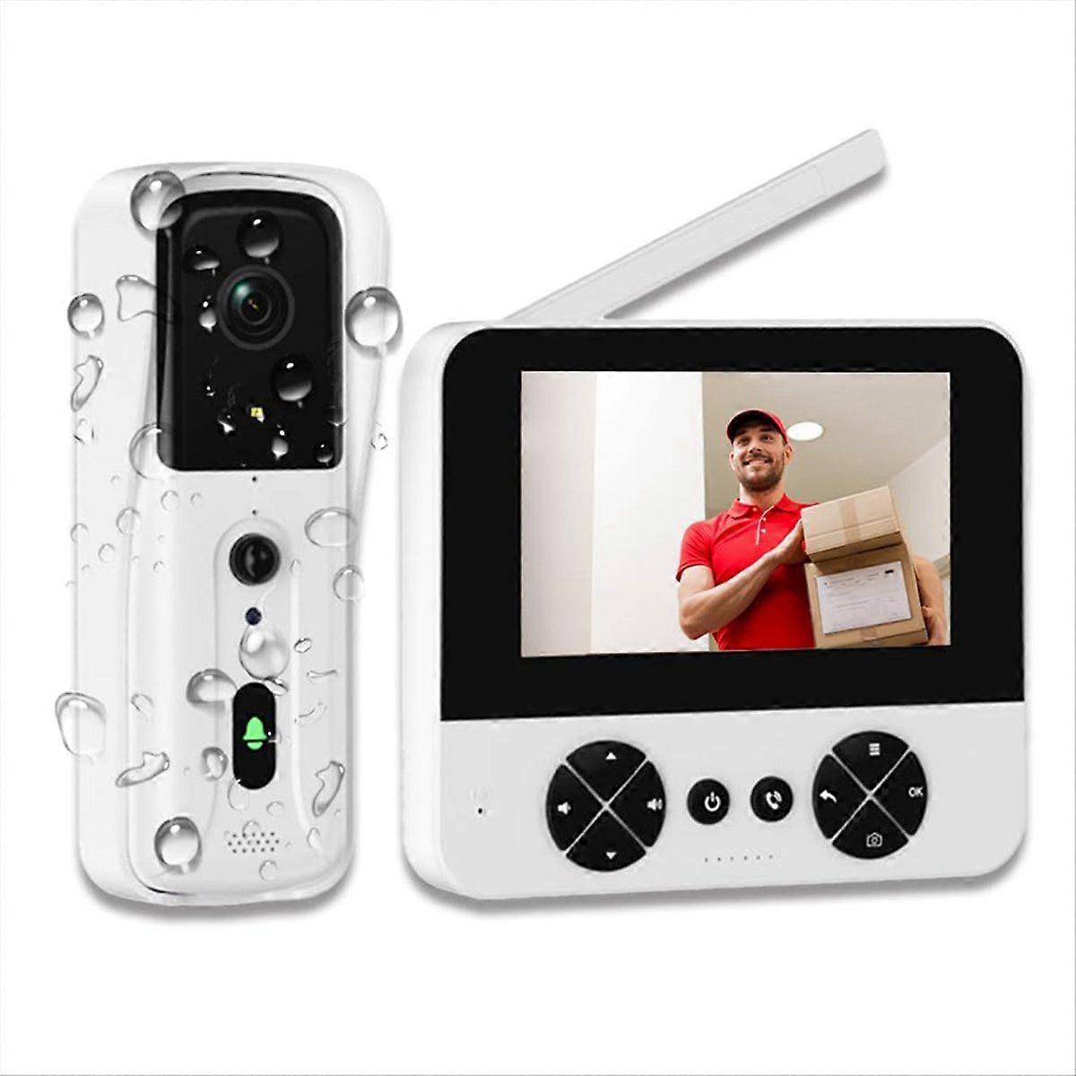 Doorbell Camera NO WiFi/APP,Video Intercom Two-Way Audio,PIR Motion Detection
