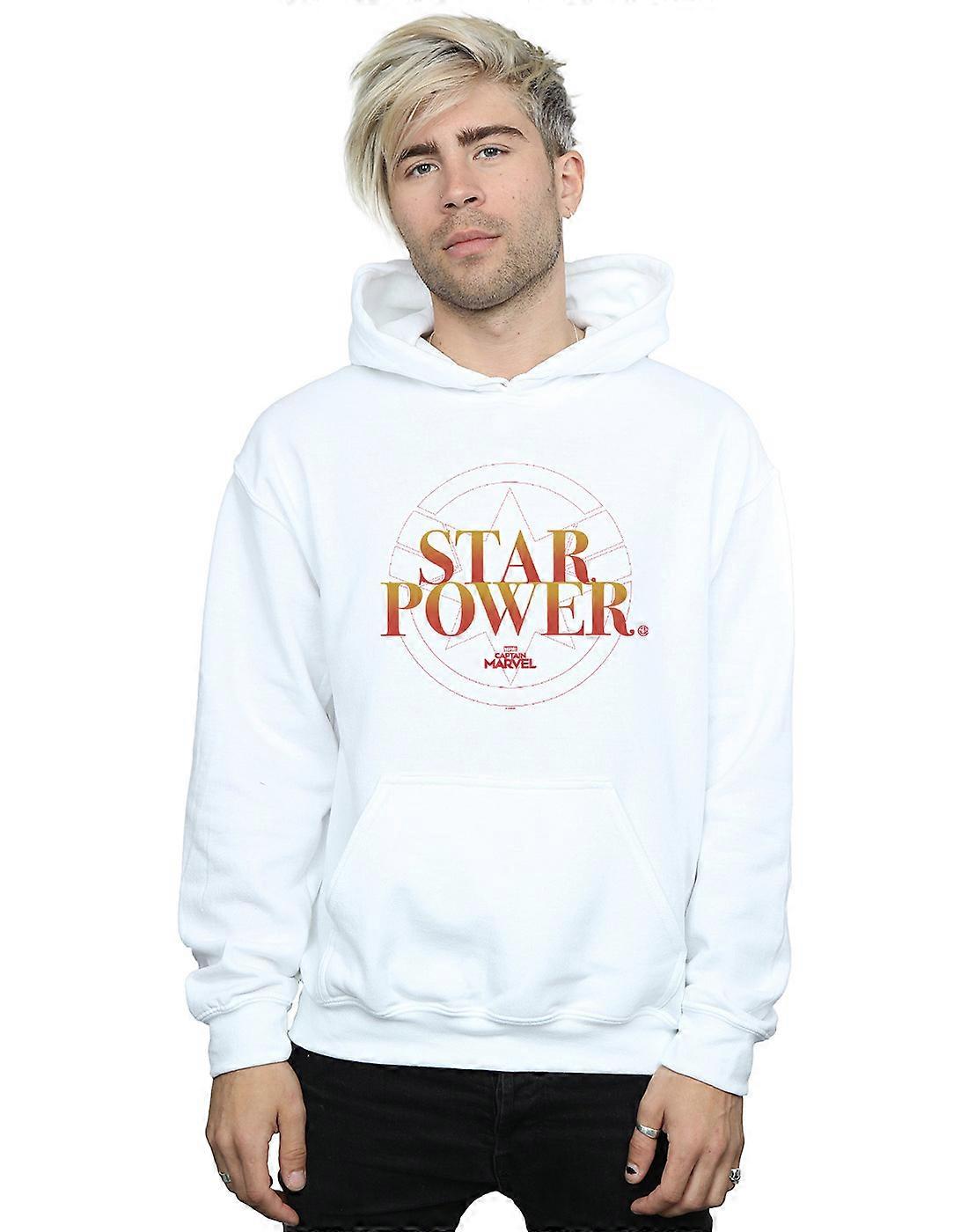 Marvel Men's Captain Marvel Star Power Hoodie