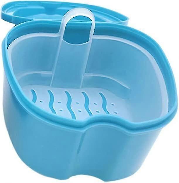 False Teeth Storage Box with Hanging Net Container