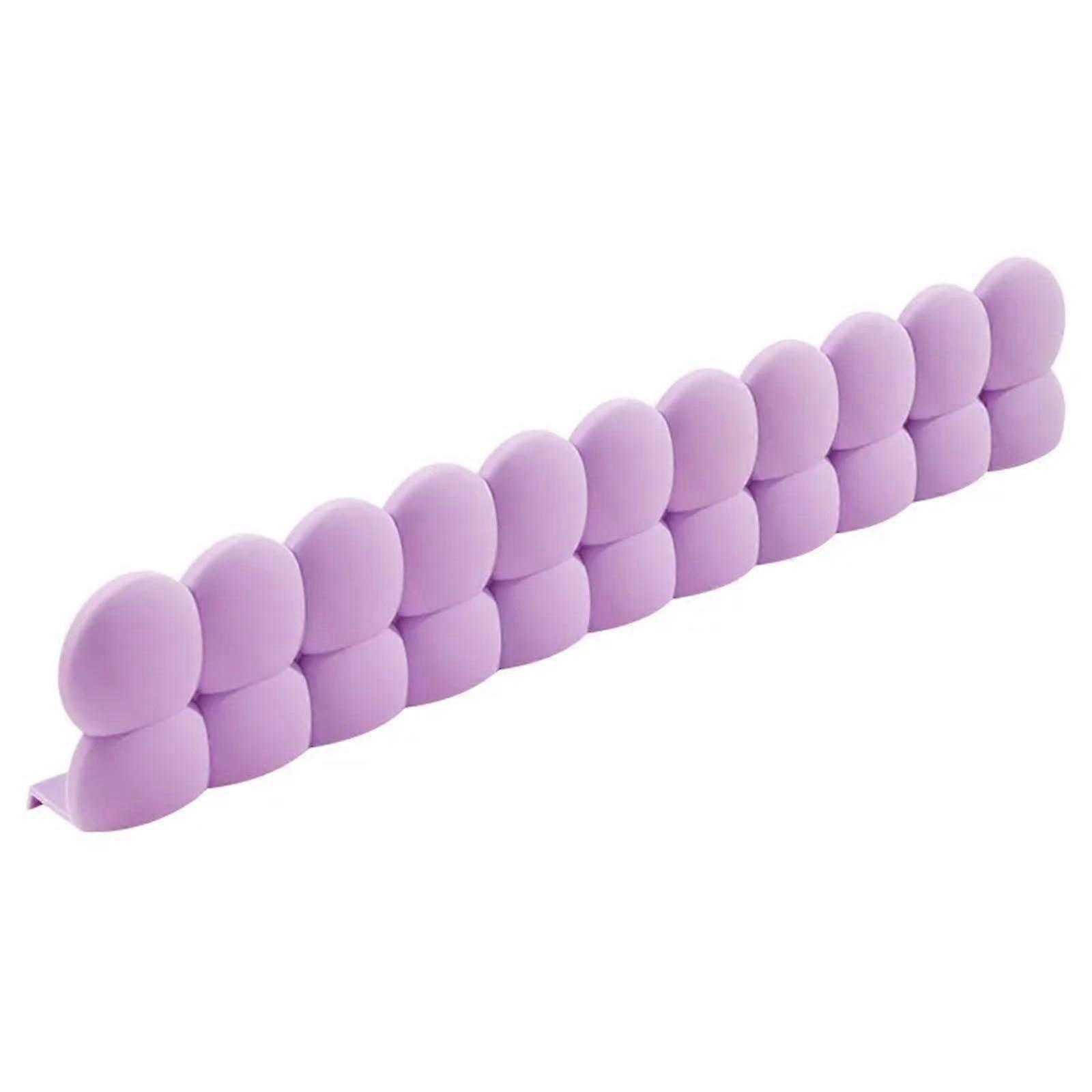 Kitchen Sink Splash Guard Silicone Baffle AntiSplash Protector with NonSlip Base Purple