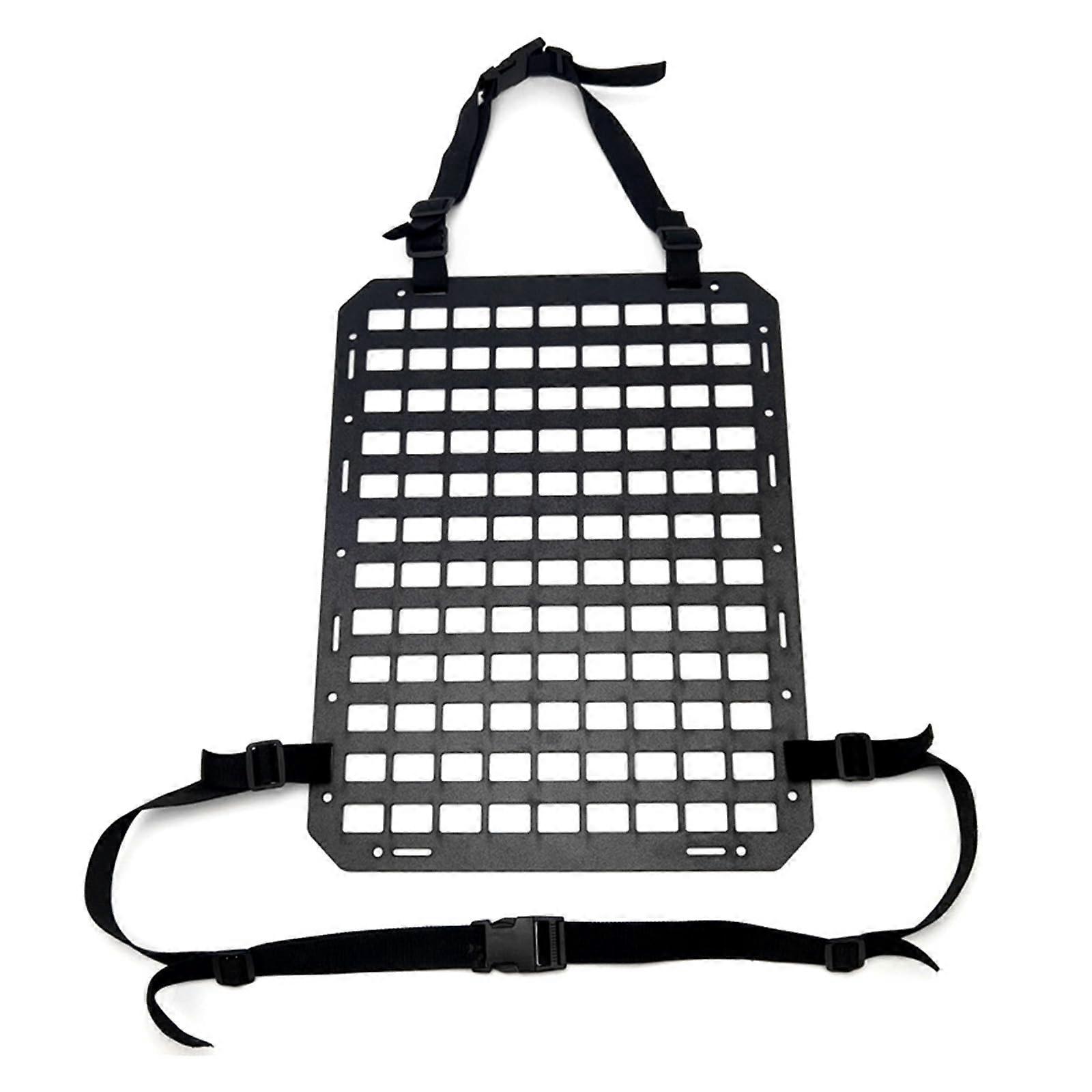 Vehicle MOLLE Panel Organizer with Quick Access Storage and Adjustable Straps for Car Seat Back