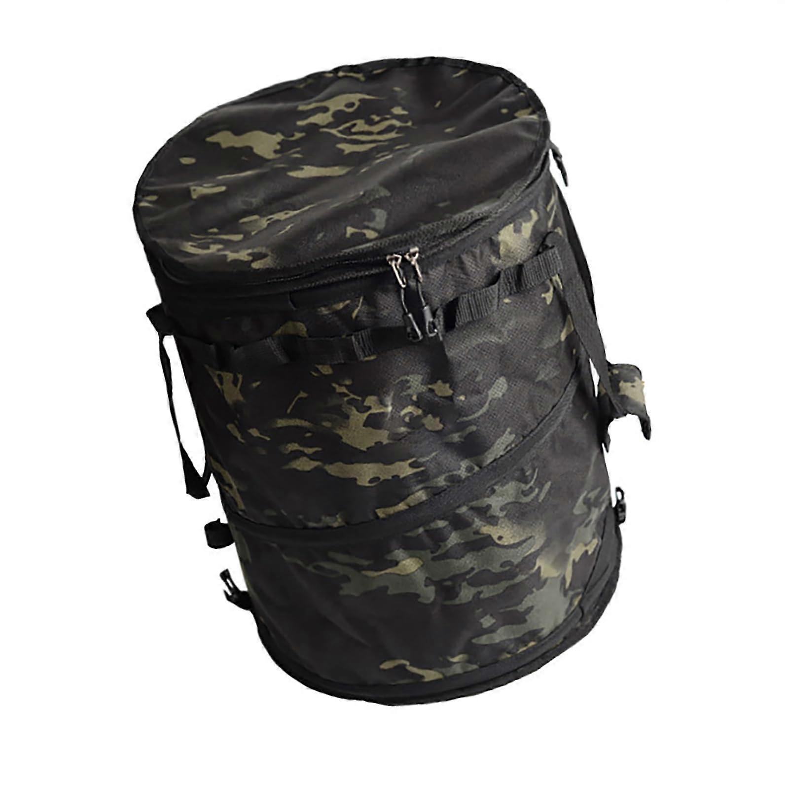 Camping Trash Can Foldable Garbage Bin Waterproof Lightweight for Hiking and Outdoor Camping