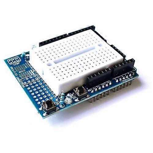 Protoshield with Mini Breadboard for Arduino Quick Prototyping and Easy Circuit Testing  Blue