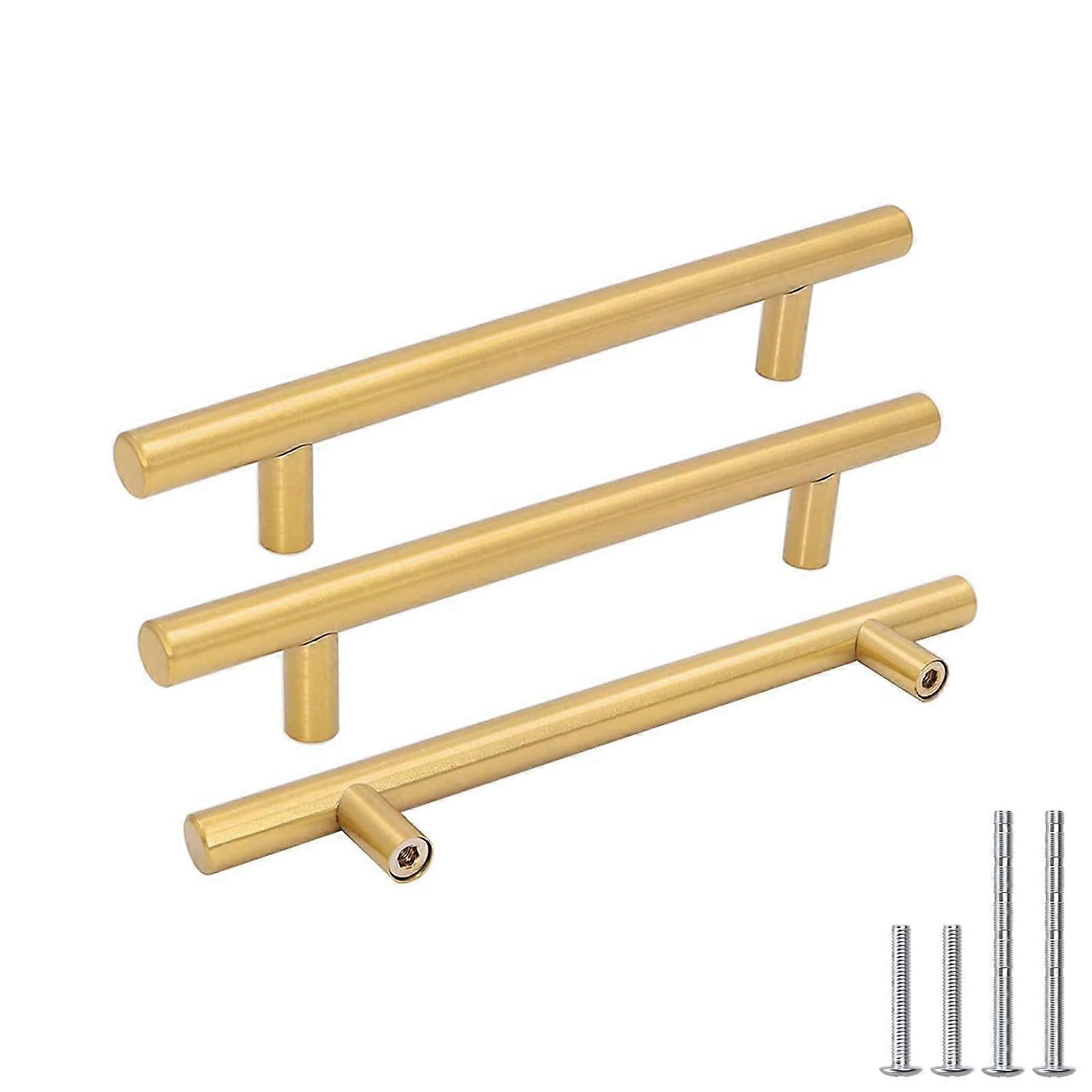 40 Pack Brushed Brass Cabinet Pulls 5 Inch Gold Drawer Handles for Kitchen Cabinets