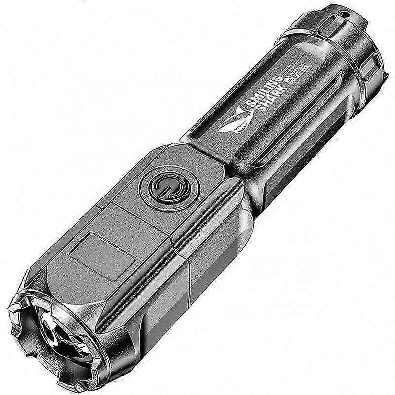 Super bright LED flashlight zoom portable mini flashlight
