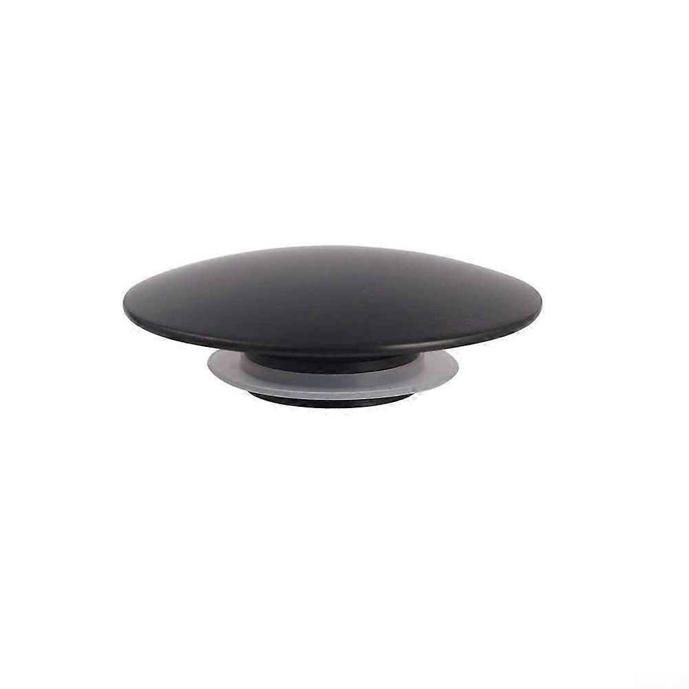 Matte Black Click Clack Basin Waste 66mm Bathroom Sink Drain Stopper Universal Easy Push Button
