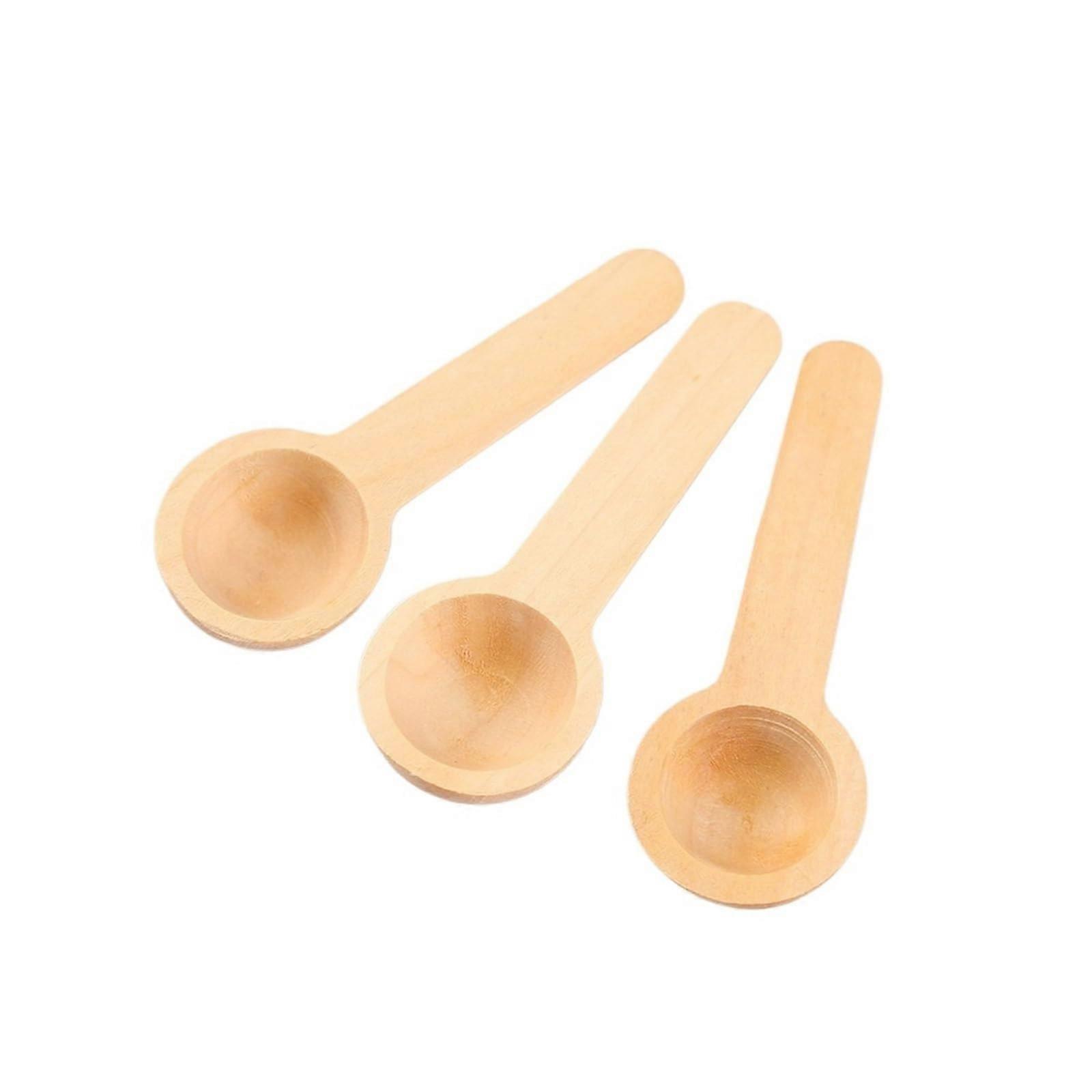 Mini Wooden Spoons 60Pcs for Spices Honey Coffee Precise Portion Control and Versatile Kitchen Use