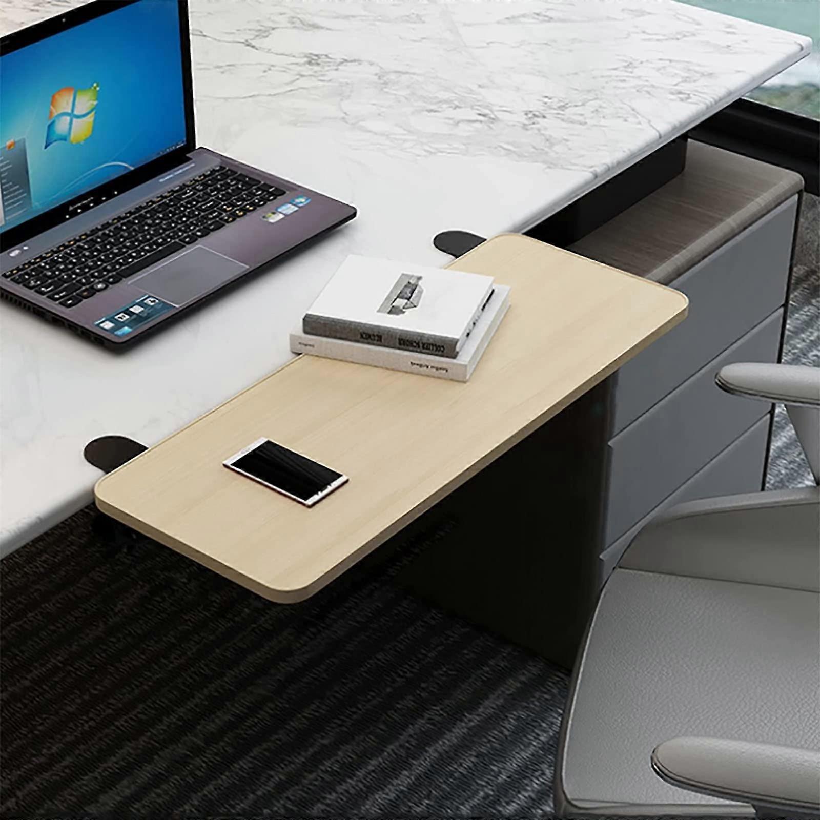 Foldable Ergonomic Keyboard and Mouse Tray Desk Extender with Stable CClamp Mount, 52cm Size