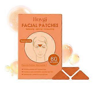 Niacinamide Orange Patches 60 - Facial Patches Series - Hydraterende patches voor voorhoofd en gezicht, verlichting van fijne lijntjes en verzachting van de huid
