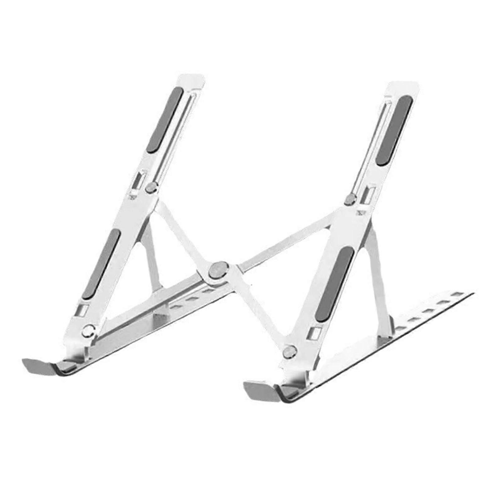 Adjustable Ergonomic Laptop Stand with Ventilation and Sturdy Support for Desk, White