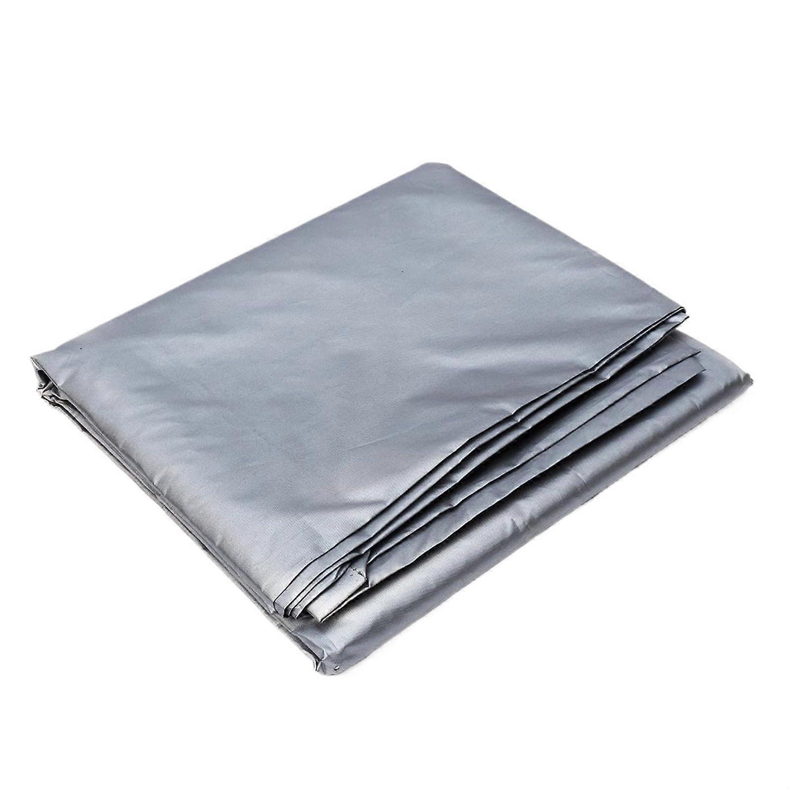 Waterproof Silver Pool Table Cover with Drawstring for 7 8 9 Ft Billiard Tables Dustproof