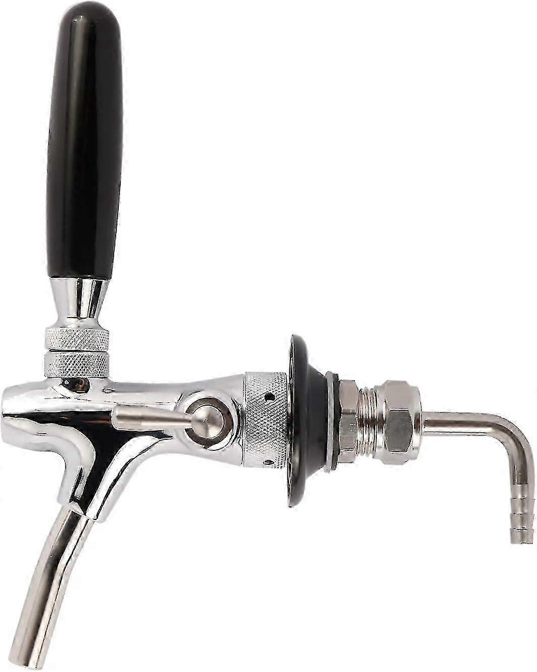 Adjustable Draft Beer Faucet Stainless Steel Flow Controller Chrome Plating Shan