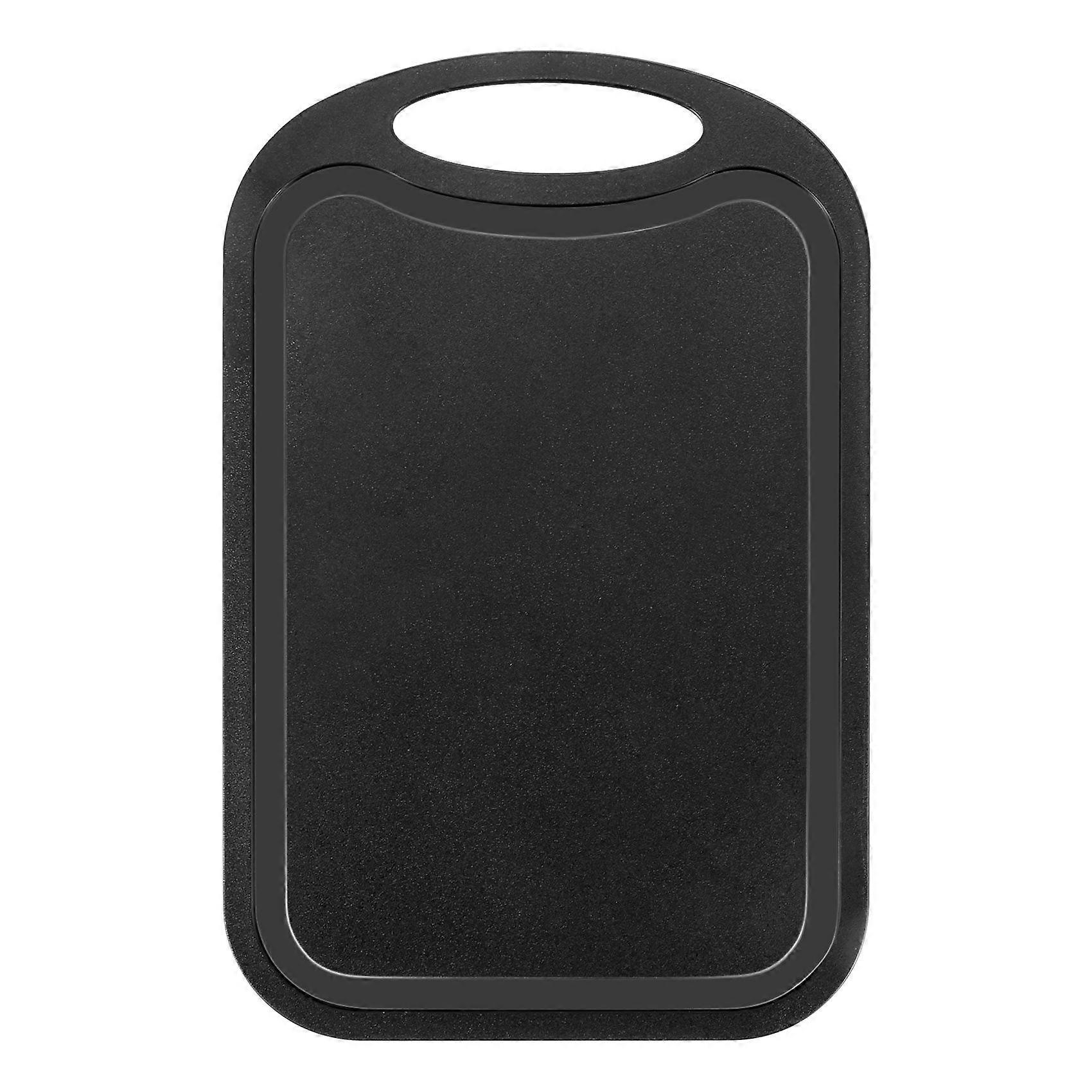 Plastic Chopping Block Vegetable Cutting Board With Hang Hole Black