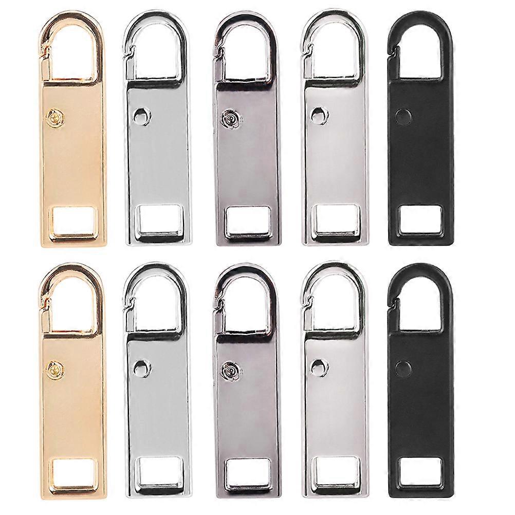 Detachable Zipper Pull Tab Replacement for DIY Use 10Pcs Multi Color