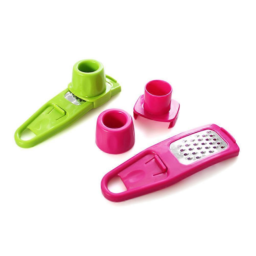 Plastic Garlic Press Kitchen Tool for Pressing Garlic Multifunction Green