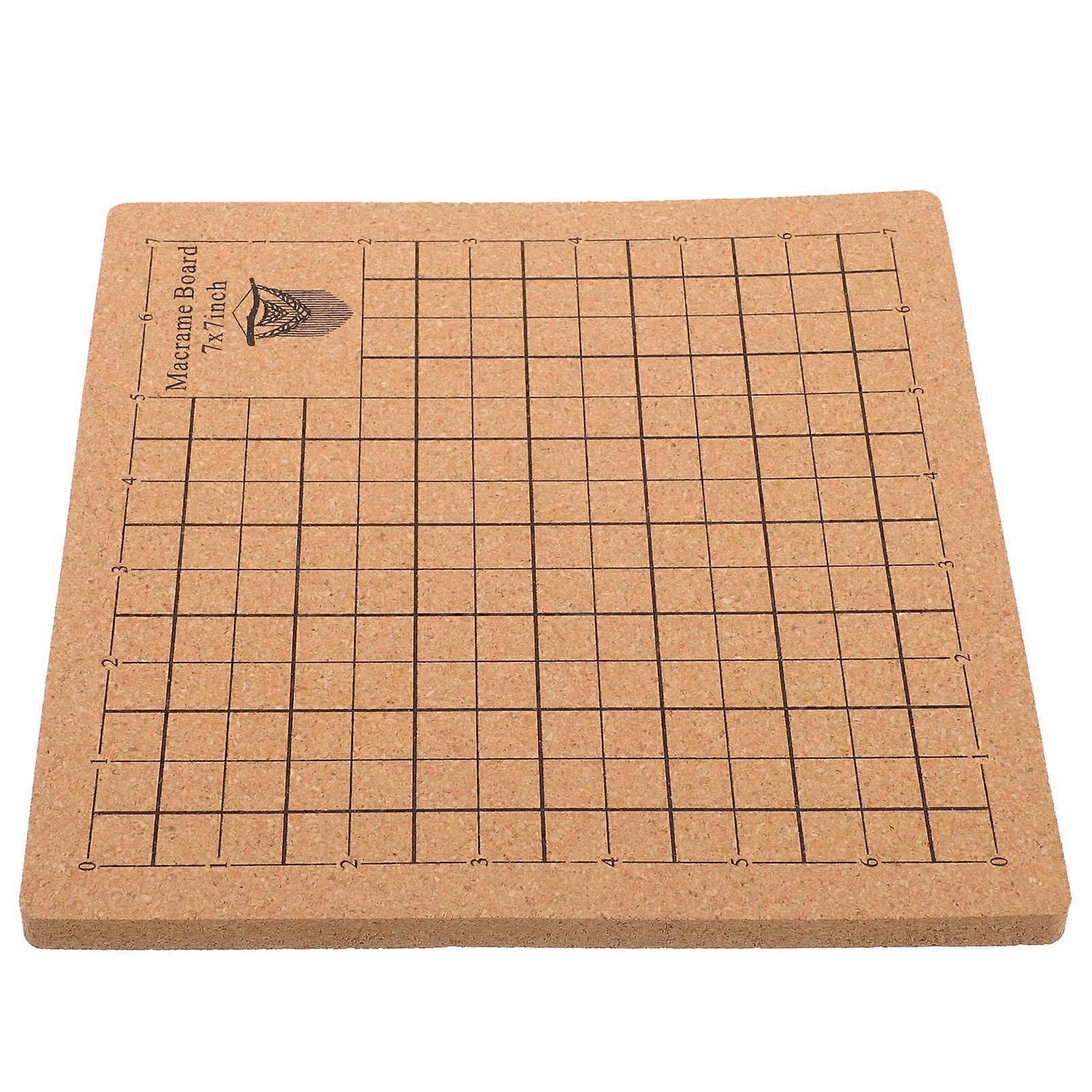 Softwood Macrame Board for Knotting Projects with Pins 1Set Included