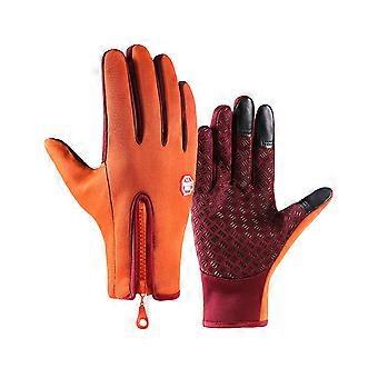 MUMQAQ Winter Touchscreen Gloves, Waterproof Anti-Slip Warm Outdoor Cycling Driving Gloves, One Pair
