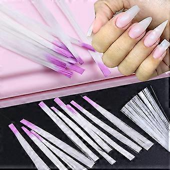 10pcs Fiberglass Nail Extension Tips for UV Gel, Natural Finish, Quick Nail , Salon Quality