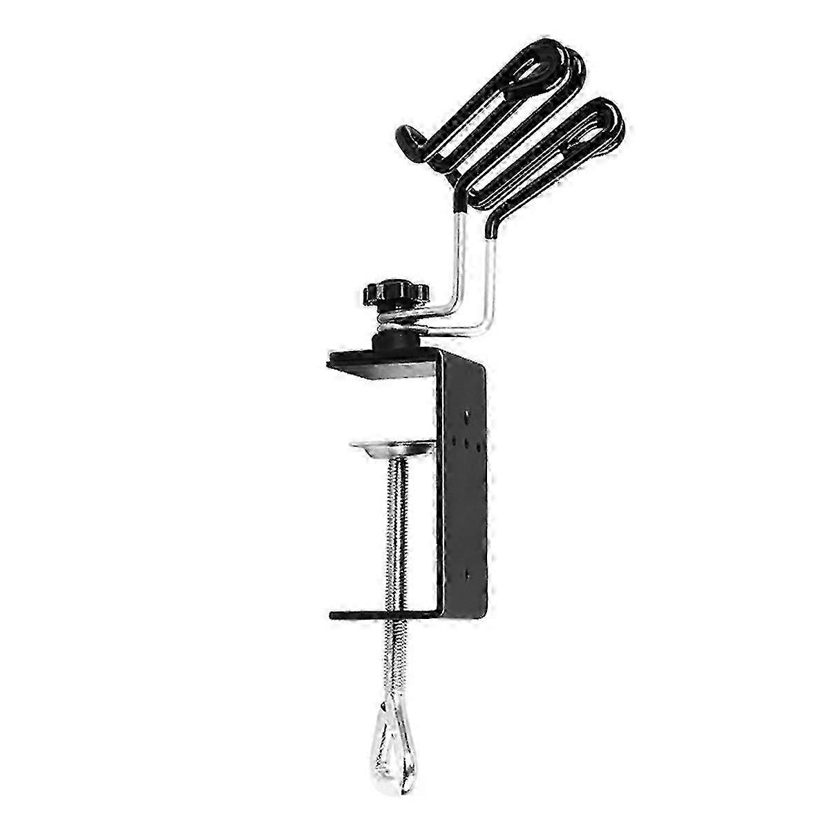 Clip On Airbrush Stand, High Carbon Steel Construction with Sturdy C-Clamp and Storage Tank for Airbrush Cleaning and Storage