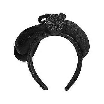 Kinesisk stil Hanfu Peruk Hårband Hår Bulle Pannband