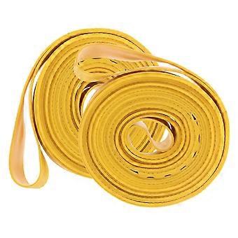 Puncture Proof Road Bike Tire Liner, Anti-Flat Rim Tape for Bicycle Wheels, PVC Protection Strip Against Thorns & Glass (2 Pack, Yellow)