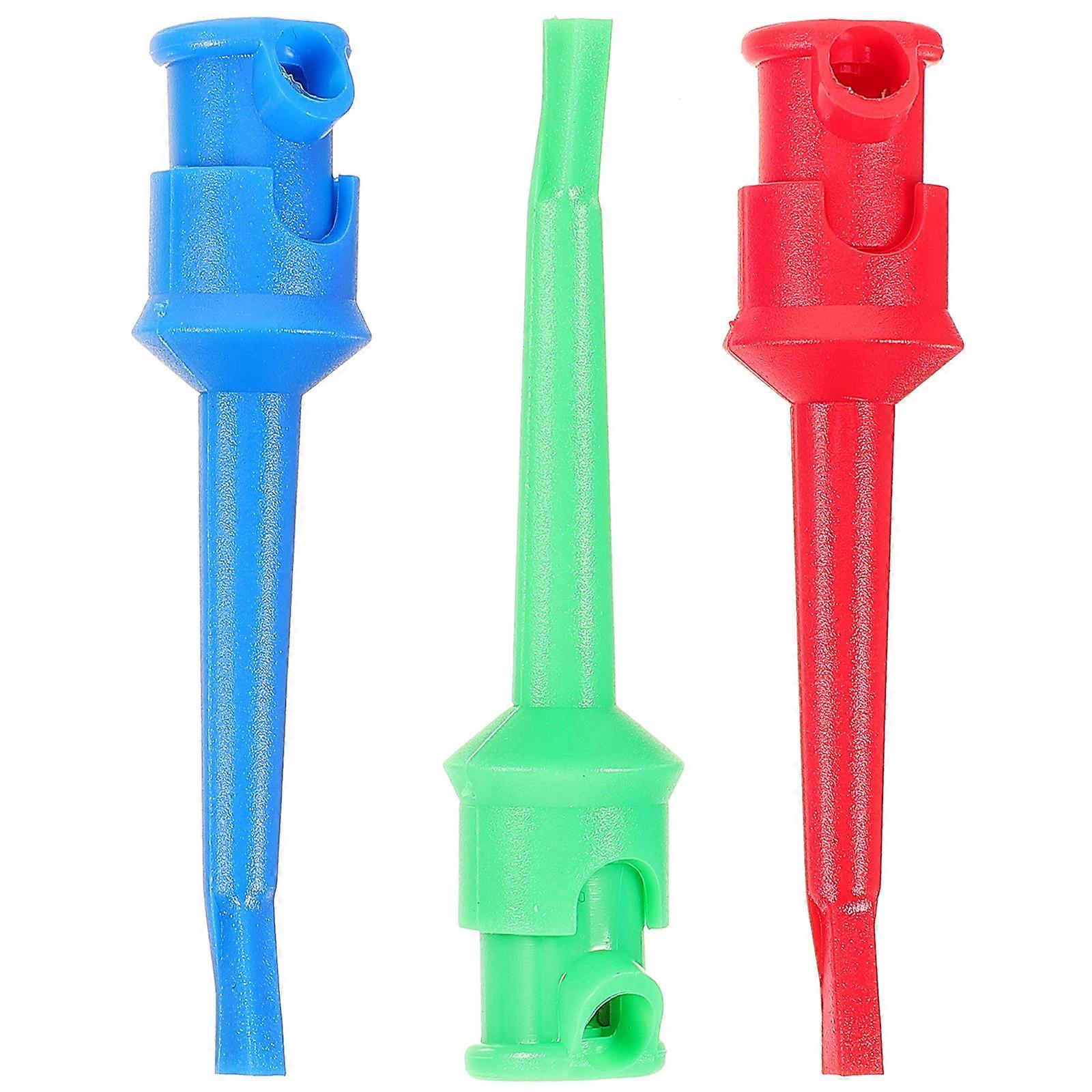 Multimeter Probe Test Hook Clip for Electronic Component Testing 3Pcs