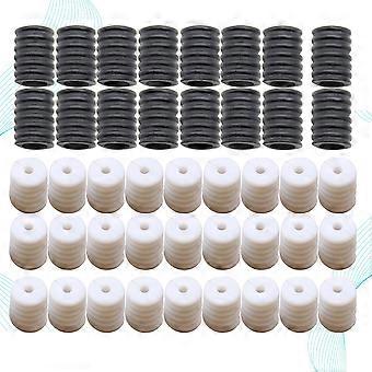 200 stuks verstelbare gespen voor maskers, siliconen antislip gespen voor oorbescherming, oorlusjes (100 stuks zwart en 100 stuks wit)