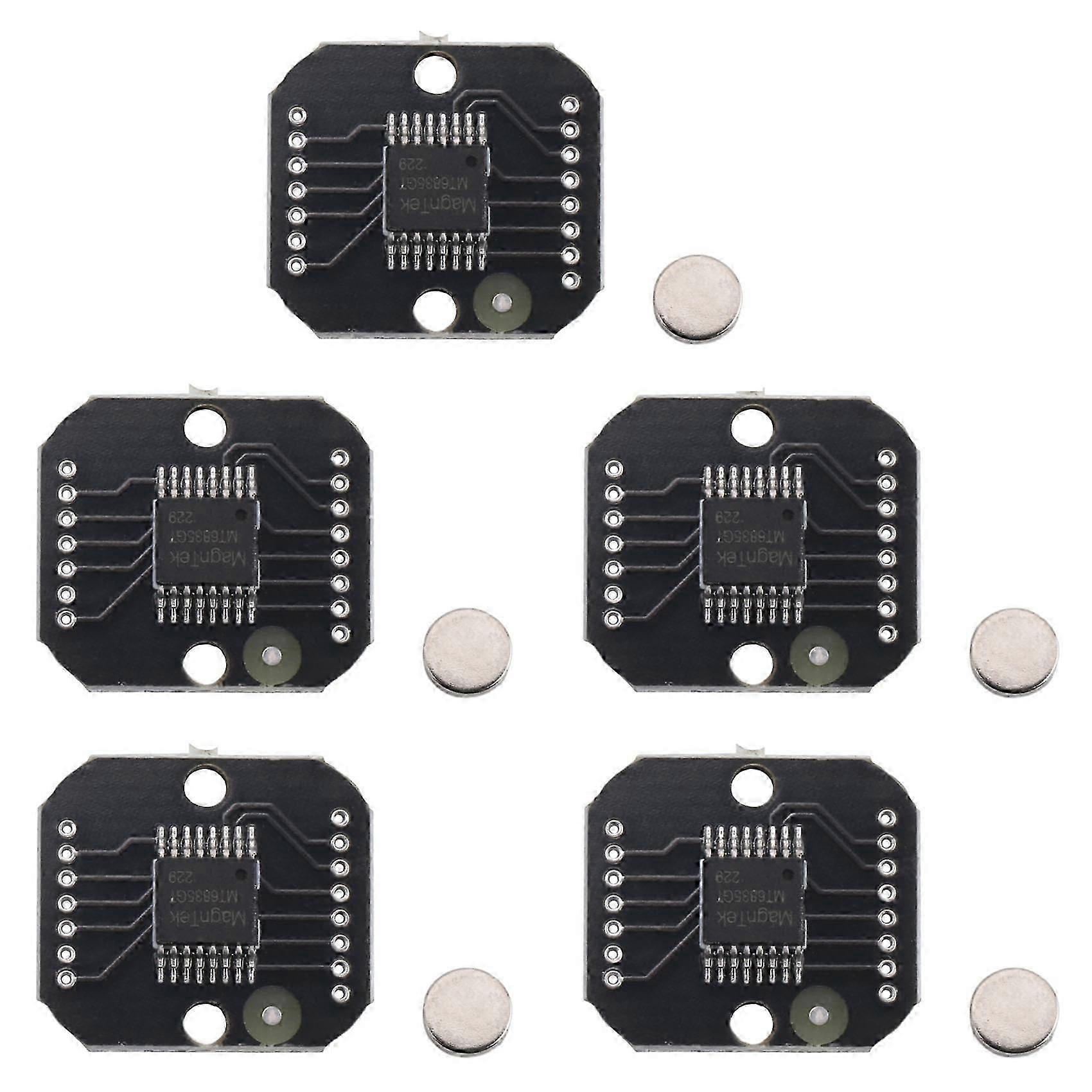 5X MT6835 Magnetic Encoder Module PWM/SPI Brushless Motor 21BIT Encoder Can Replace AS5048