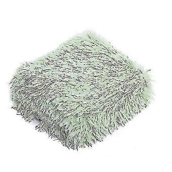 Warm Cat Pad Dog Warm Pet Pad Soft Sleep Warm Winter Blanket Dog Pad Self-heating Carpet Hot Wash Pad 1 Piece Green