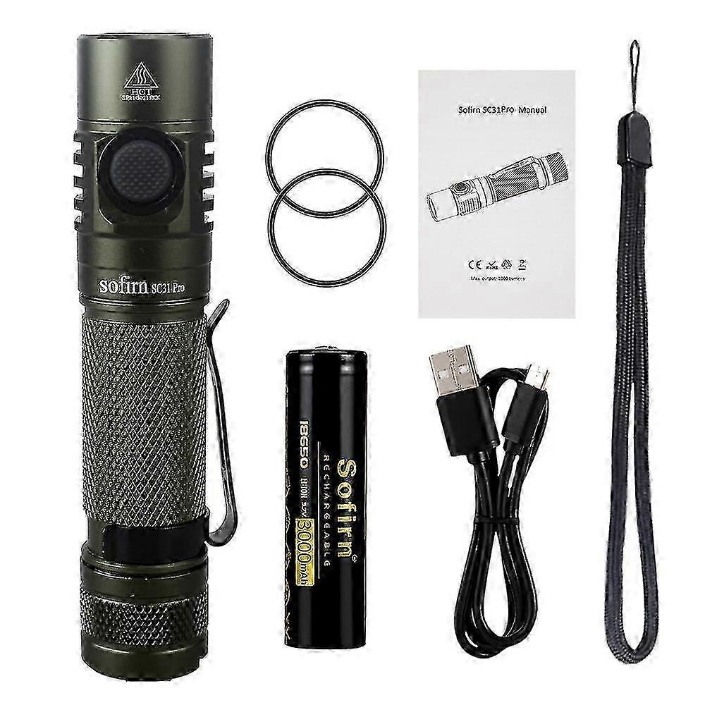Sofirn Sc31 Pro 2000lm Rechargeable Usb C Led Flashlight