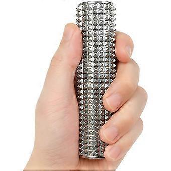 Aluminum Acupressure Stick – Solid Metal Handheld Massage Tool with Firm, Targeted Pressure Feel (Silver) Handheld Desk Massage Tool, Firm Pressure