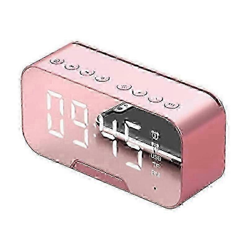 Bluetooth speaker, portable LED mirror, multifunctional wireless Bluetooth digital alarm clock