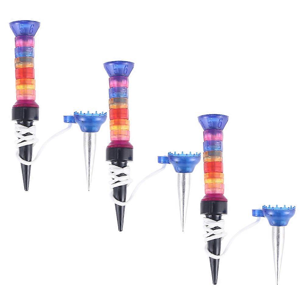 Durable Golfs Tees Plastic Tee for Golf Practice 3Pcs Pack