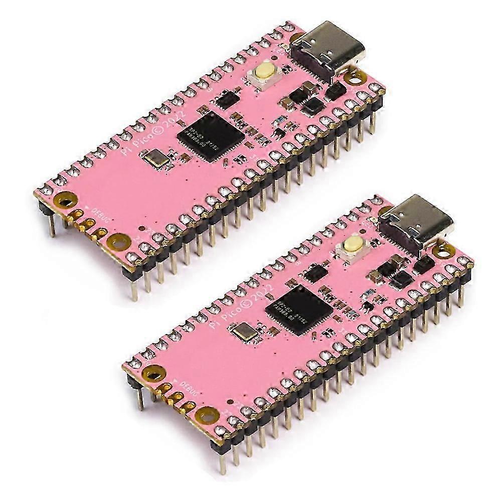 2pcs for Raspberry Pi Pico Development Board Pre-Soldered with Headers RP2040 Microcontroller ENIG Processed Type C new