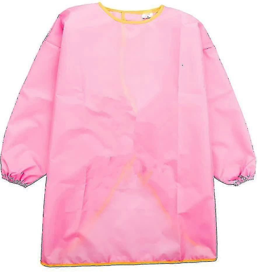 Barnmålning Smock,barnens förkläde, haklapp blå, S