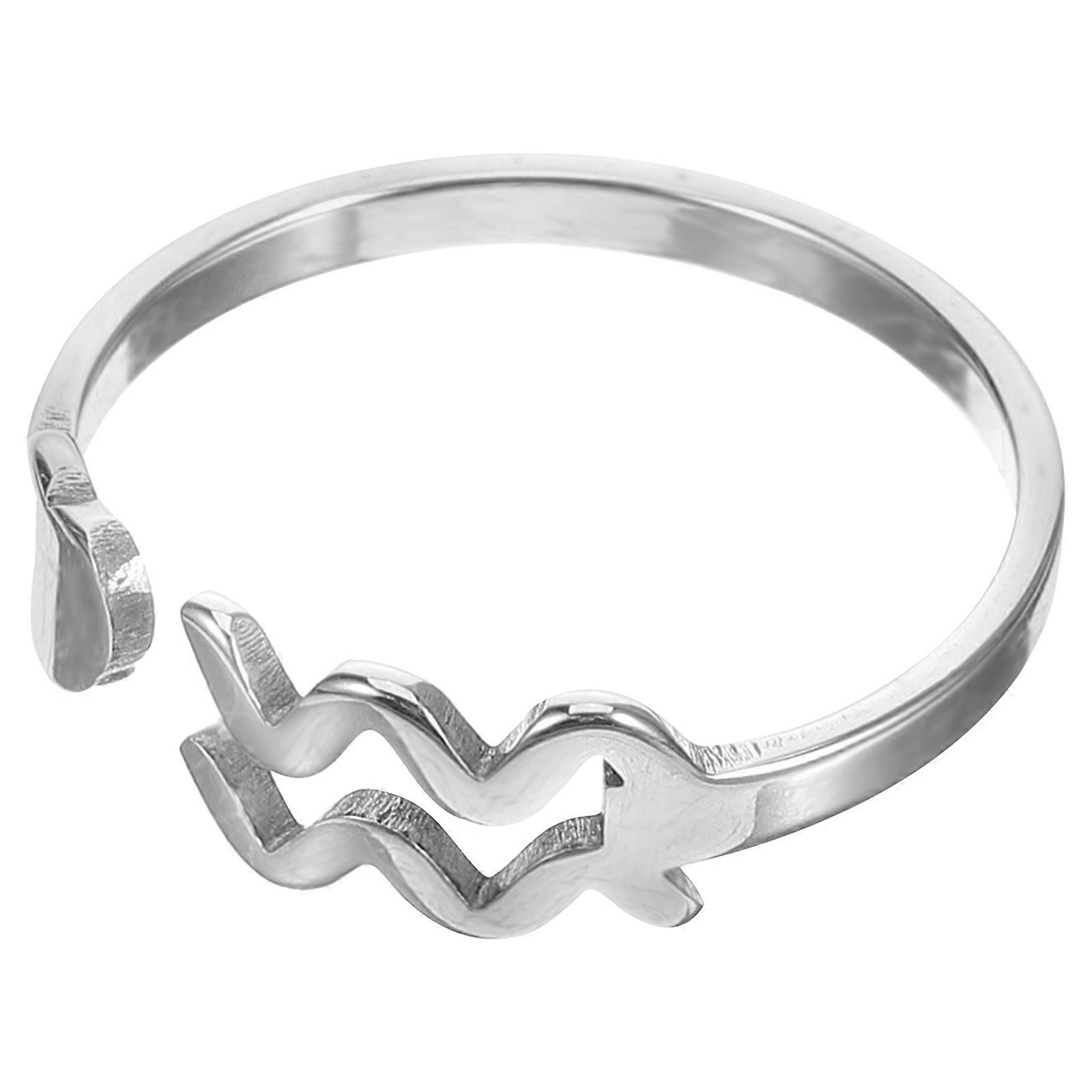 Constellation Astrology Ring Adjustable Ring Women Open Ring Constellat Open Ring