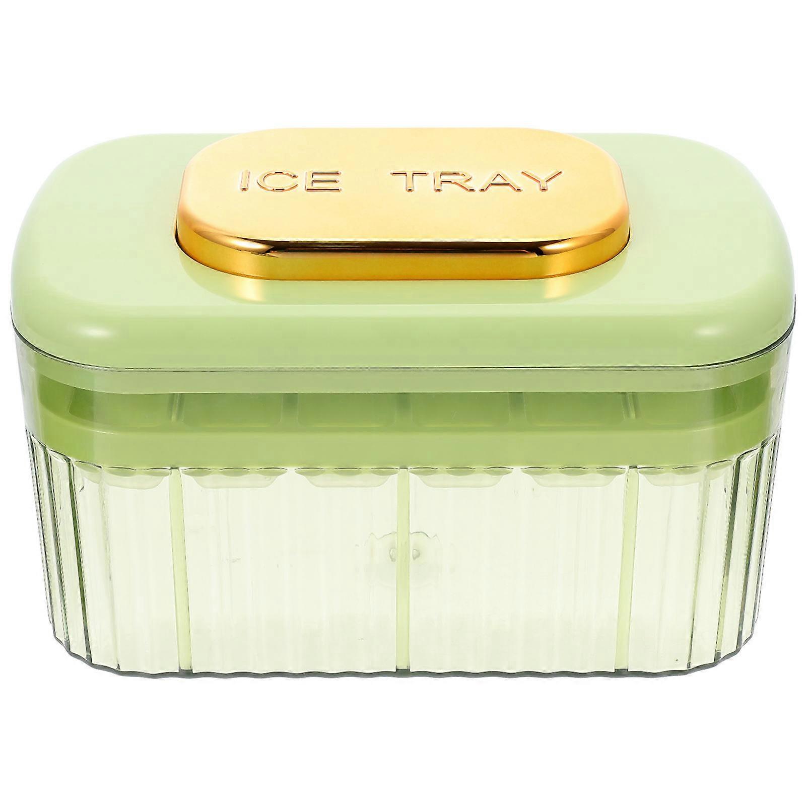Ice Cube Mold Flexible Ice Cube Tray with Push Button for 1Set Convenient Use