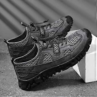 Luxury Brand Men Casual Shoes Mesh Fashion Miesten lenkkarit Hengittävät miesten loaferit Käsintehdyt mokasiinit Venekengät Plus Koko 38-46