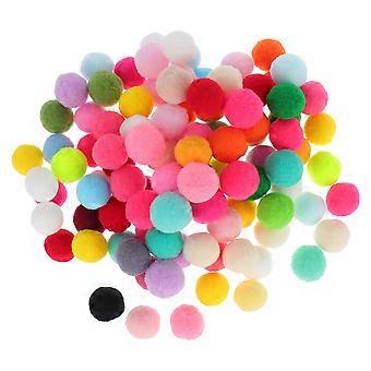 100 stk Rengjøring Toy Bite Resistent Catnip Toy Kitten Balls Toy Pet Balls Plysj Baller Pet Plaything