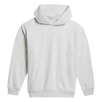Adidas unisex hettegenser med nedfellbar skulder og trykk baktil for voksne
